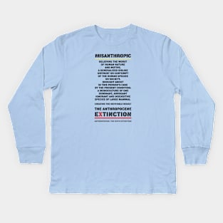 MISANTHROPY Kids Long Sleeve T-Shirt